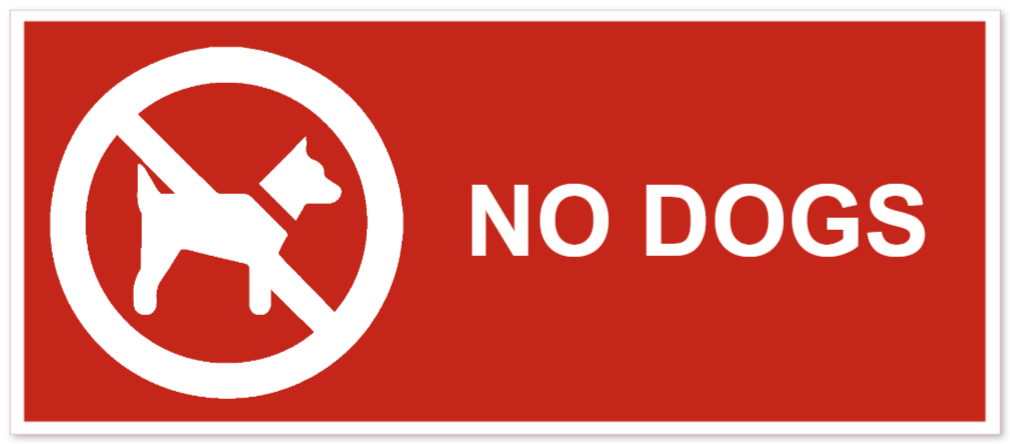 prohibition signs as Plastic sign