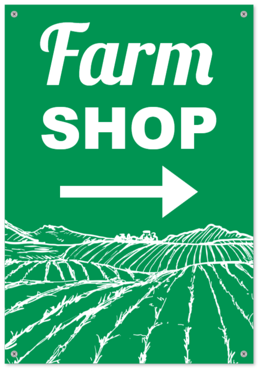 farm signs as Plastic sign