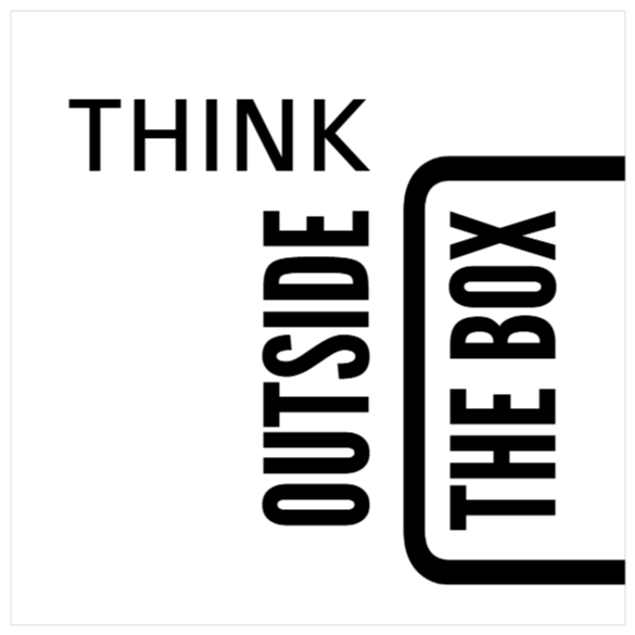 Wall sticker with quote – Think outside the box