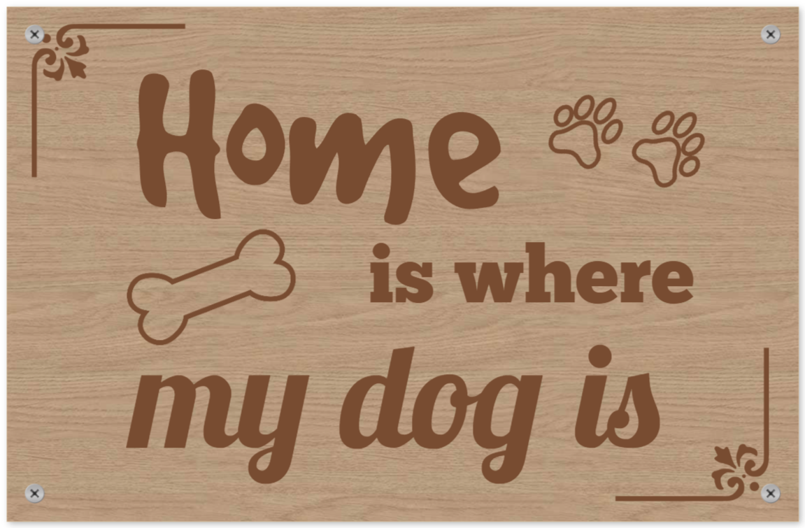 dog signsthatWood sign