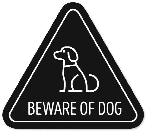 dog signsthatPlastic sign Engraving